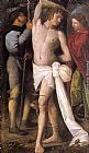 Giovanni Cariani Wall Art - St Sebastian between St Roch and St Margaret
